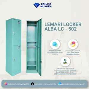 Lemari Loker Besi Alba LC - 502 (2 Pintu)