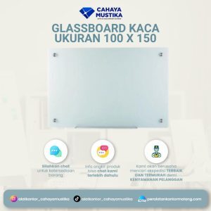 Glassboard Kaca Ukuran 100 x 150 cm