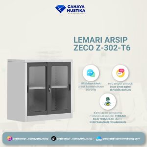 Lemari Arsip Kaca Zeco Sliding Door Glass Z-302-T6