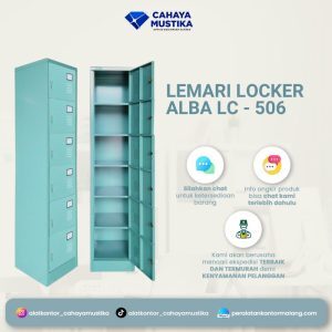 Lemari Loker Besi Alba LC - 506 (6 Pintu)