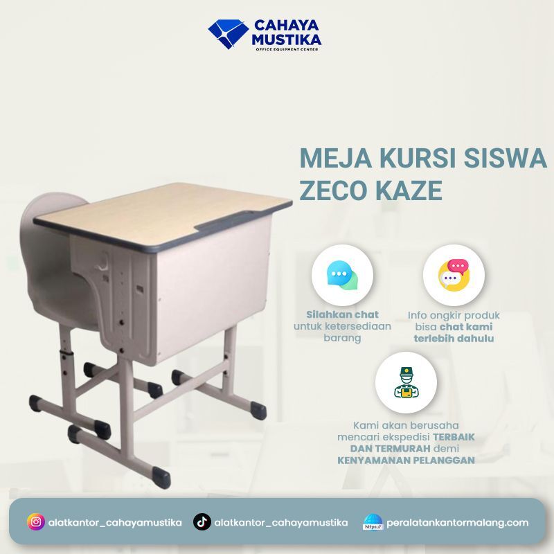 Meja dan Bangku Sekolah Zeco Kaze