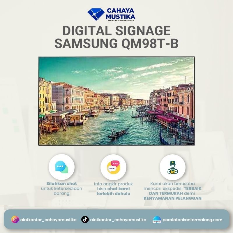 Digital Signage Samsung Smart Signage QM98T-B